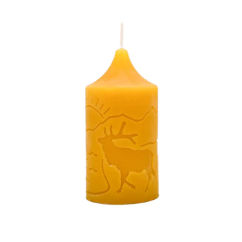 4"X2" Elk Beeswax Candle