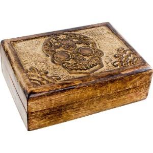 Santa Muerte Wooden Box