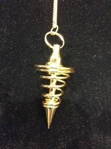 Pendulum - Spiral or Drop Style - Brass, Chrome or Copper