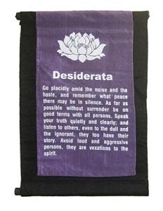Purple Desiderata Banner