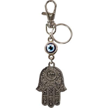 Key Chain Evil Eye And Hamsa Talismam