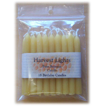 Beeswax Birthday Candles