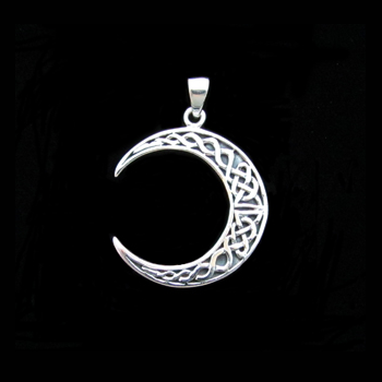 Pendant - Celtic Moon - Sterling Silver