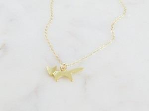 FOX GOLD PLATE NECKLACE