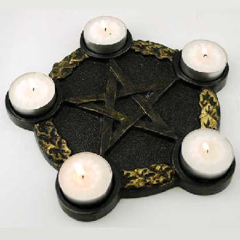 Tealight Holder - Altar Pentagram
